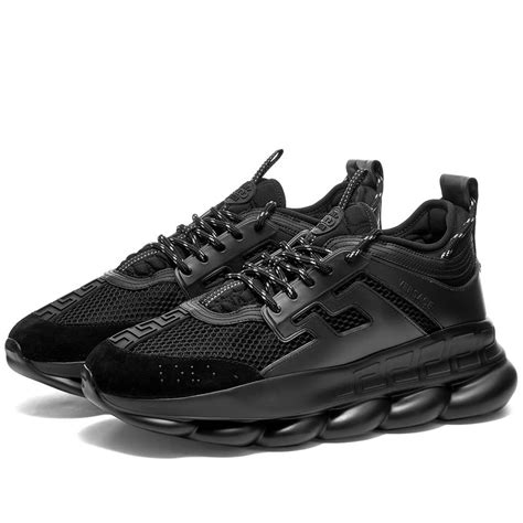 versace chain reaction sneaker black|Versace chain reaction price.